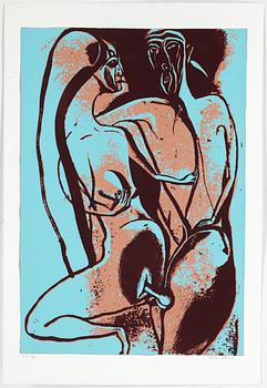 CHANNA BANKIER, mapp med 8 färgserigrafier, signerade och numrerade EA 7/25 .