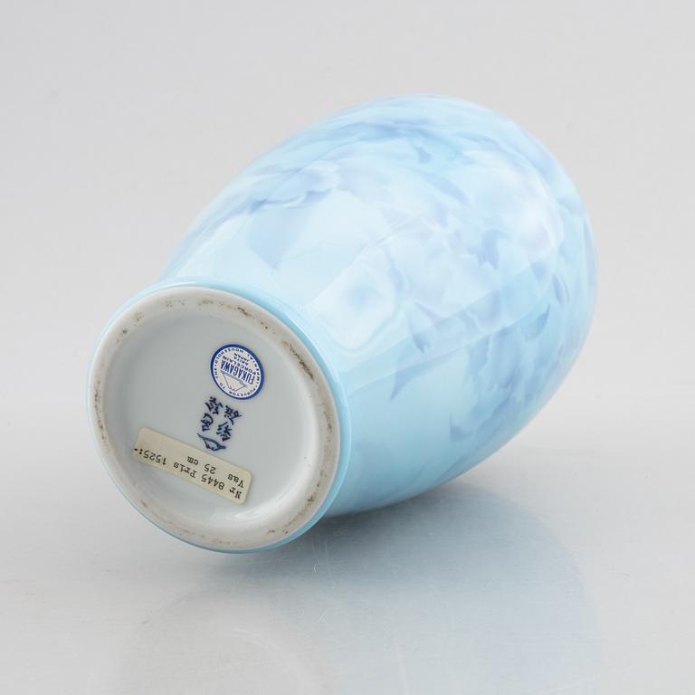 A porcelain vase, Fukagawa Porcelain Manufacturing Company, Japan, second half of the 20th century.