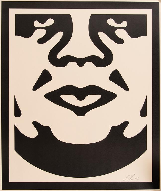 SHEPARD "OBEY" FAIREY, juliste, signeerattu ja päivätty -17.