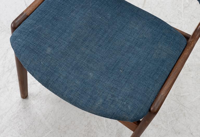 Erik Buch, six model 89 chairs, Odense, Denmark, 1960s.