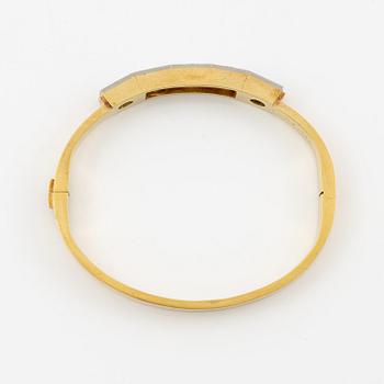 Wiwen Nilsson, a bracelet, 18K gold with round brilliant-cut diamonds, Lund 1962.