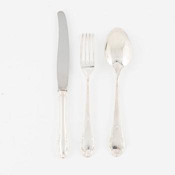 A Swedish silver cutlery, model 'Haga', Skandia, Stockholm, some 1939 (36 pieces).