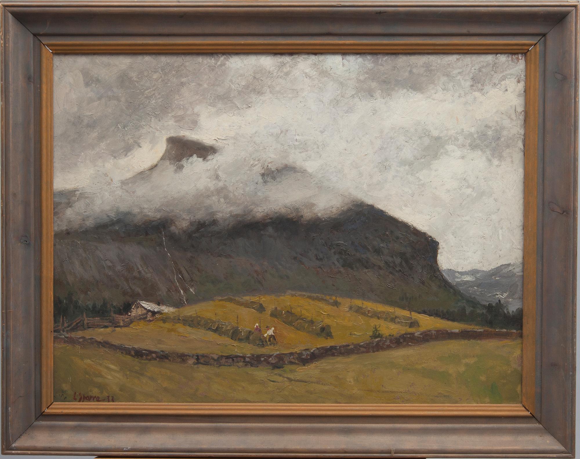 LOUIS SPARRE, olja på pannå, signerad och daterad -33.