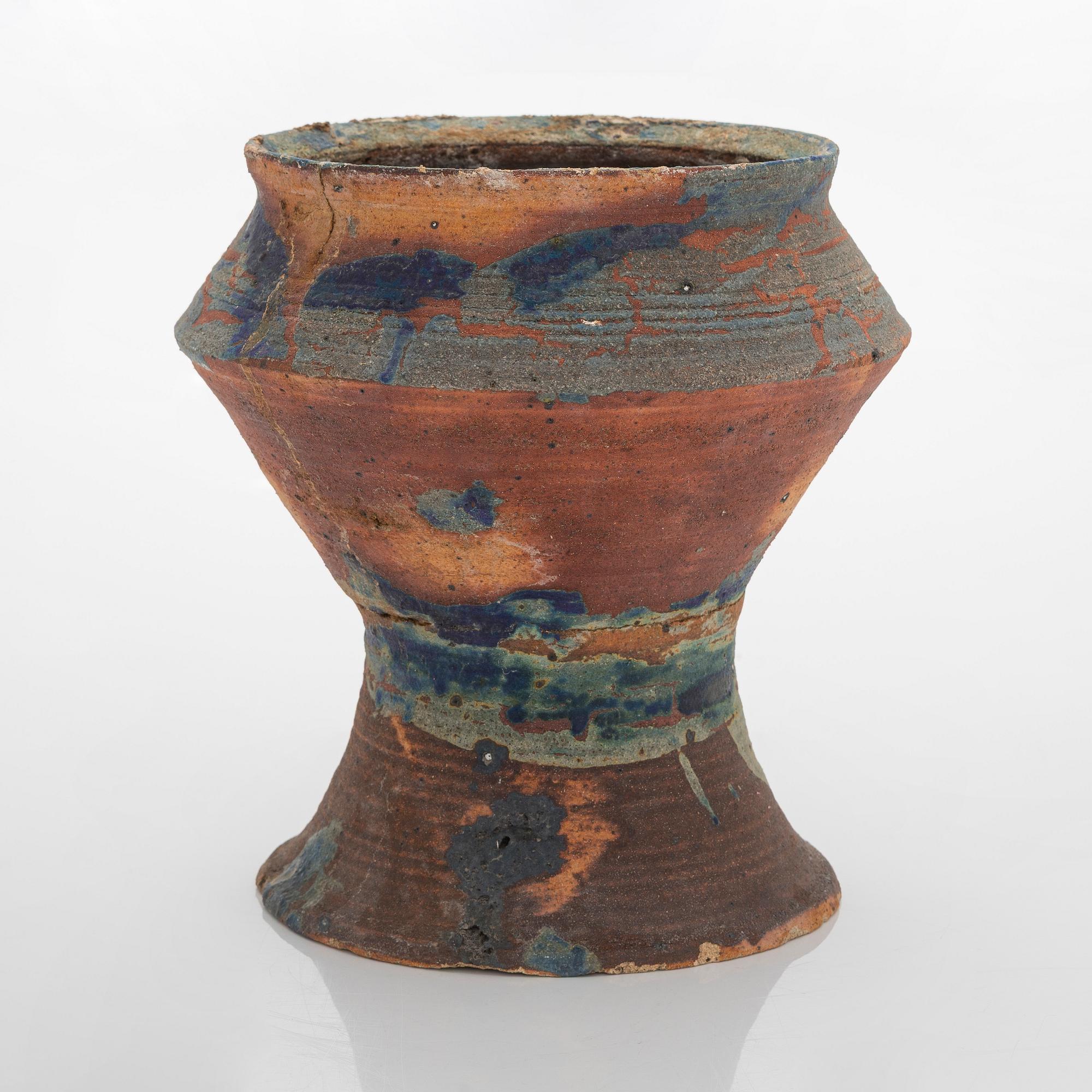 Kyllikki Salmenhaara, kruka, stengods, signerad KS Arabia.