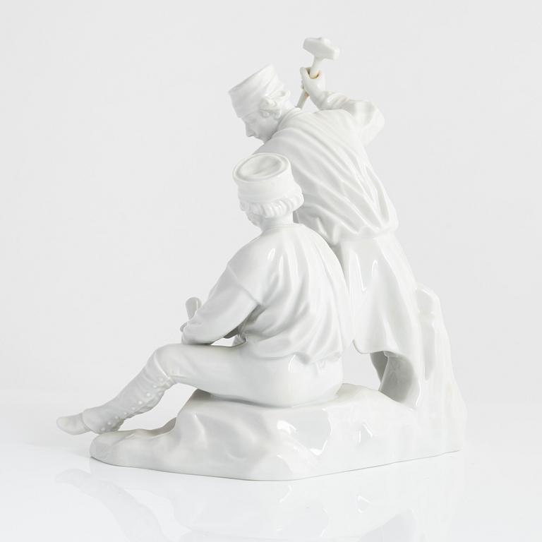 A porcelain figurine group, Fürstenberg, Germany, first half of the 20th century.