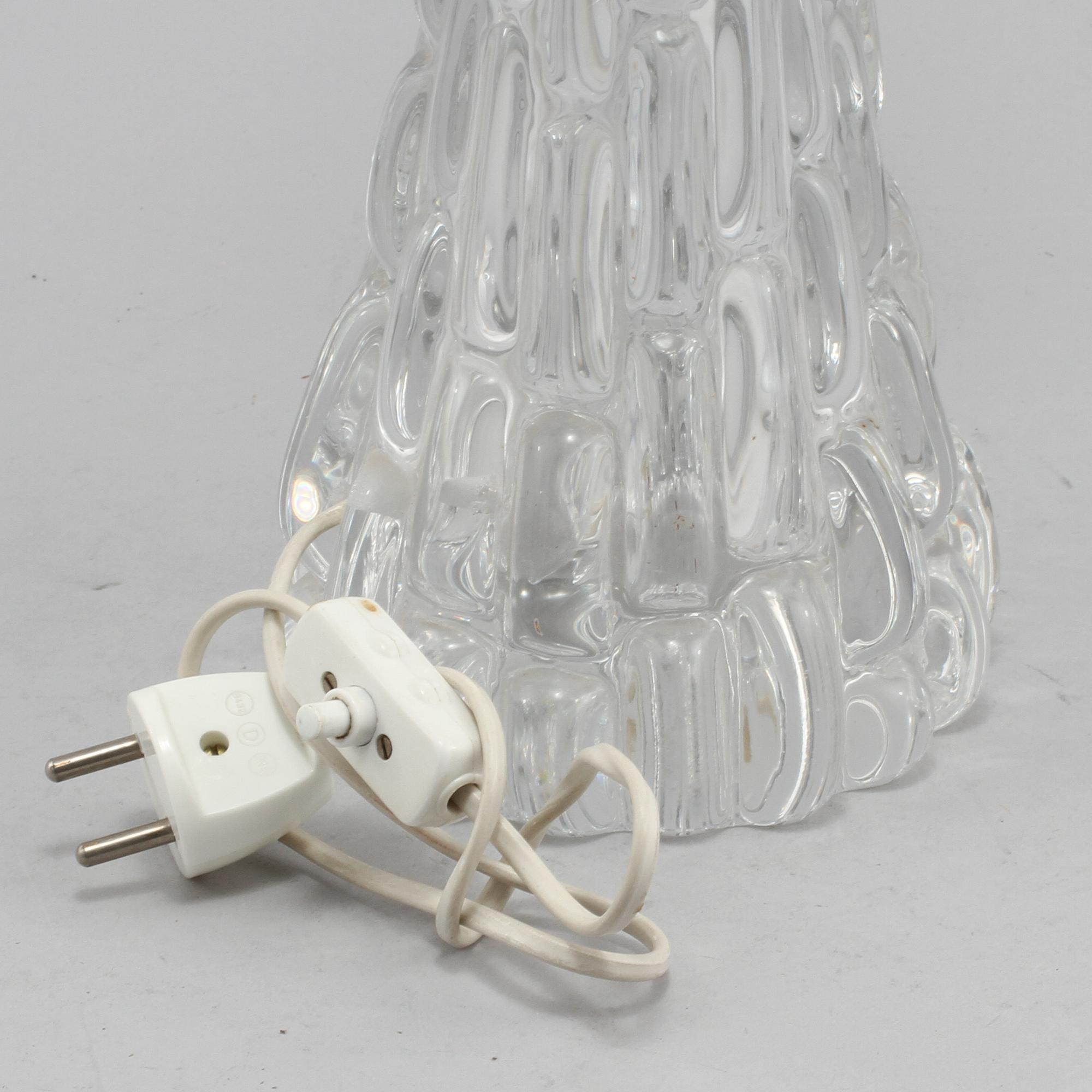 BORDSLAMPA, Carl Fagerlund, Orrefors,