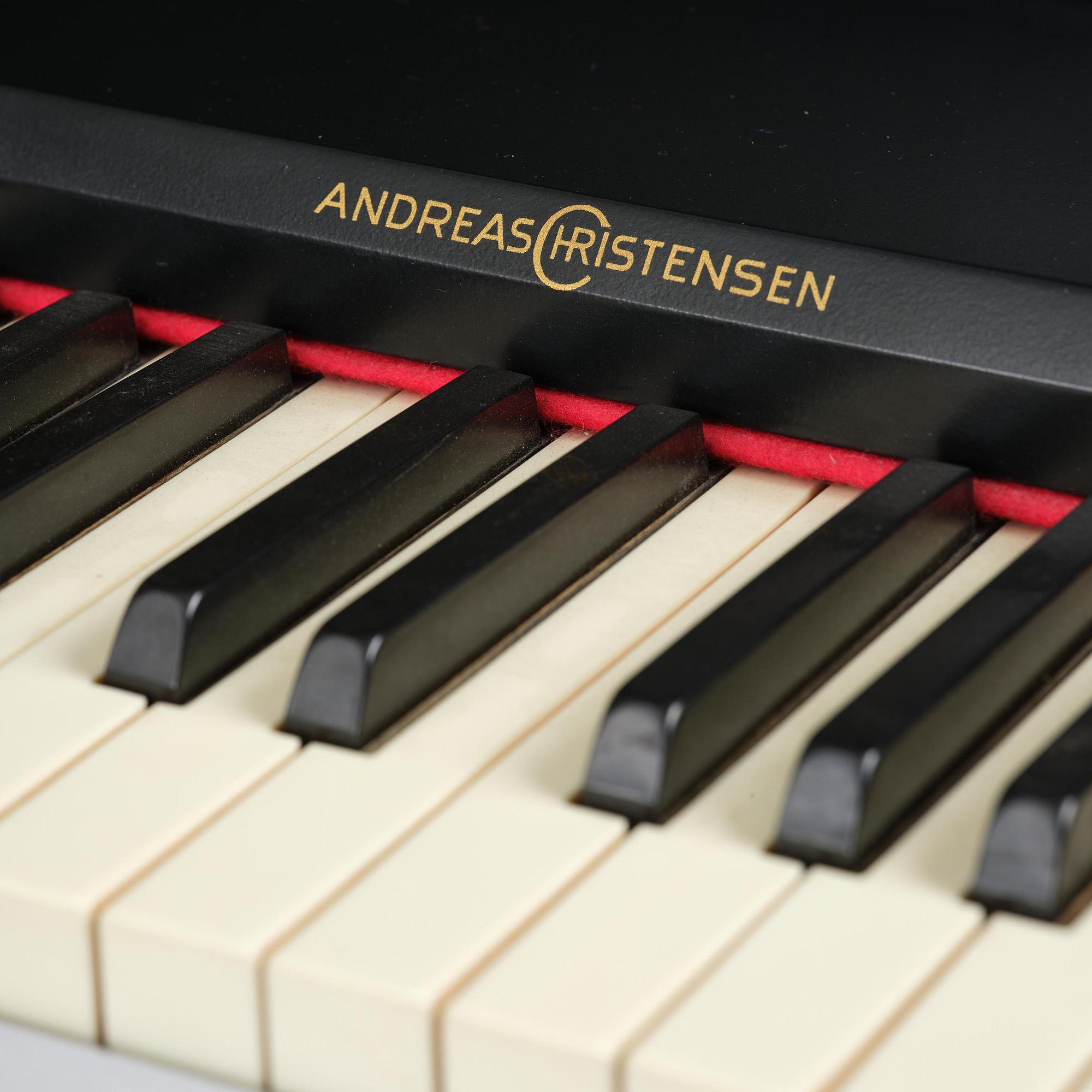 Poul Henningsen, a "PH Upright Piano", executed by Andreas Christensen, Denmark, 1940s.