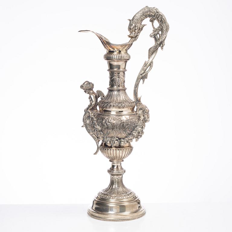 Lale Silverware & Co Ltd, a large sterling silver jug, Istanbul, Turkey 20th century.