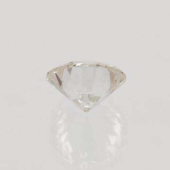 Diamond and ring in 18K white gold with synthetic stone, G Kaplan Stockholm 1965.