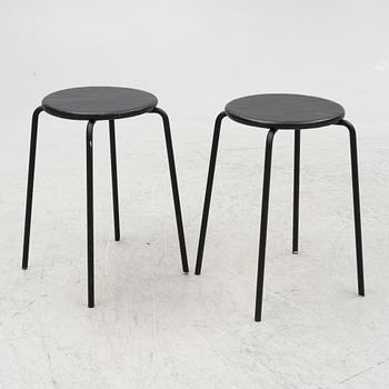 Jonas Bohlin, a pair of "palett" stools, Jonas Bohlin Design, Stockholm, Sweden.