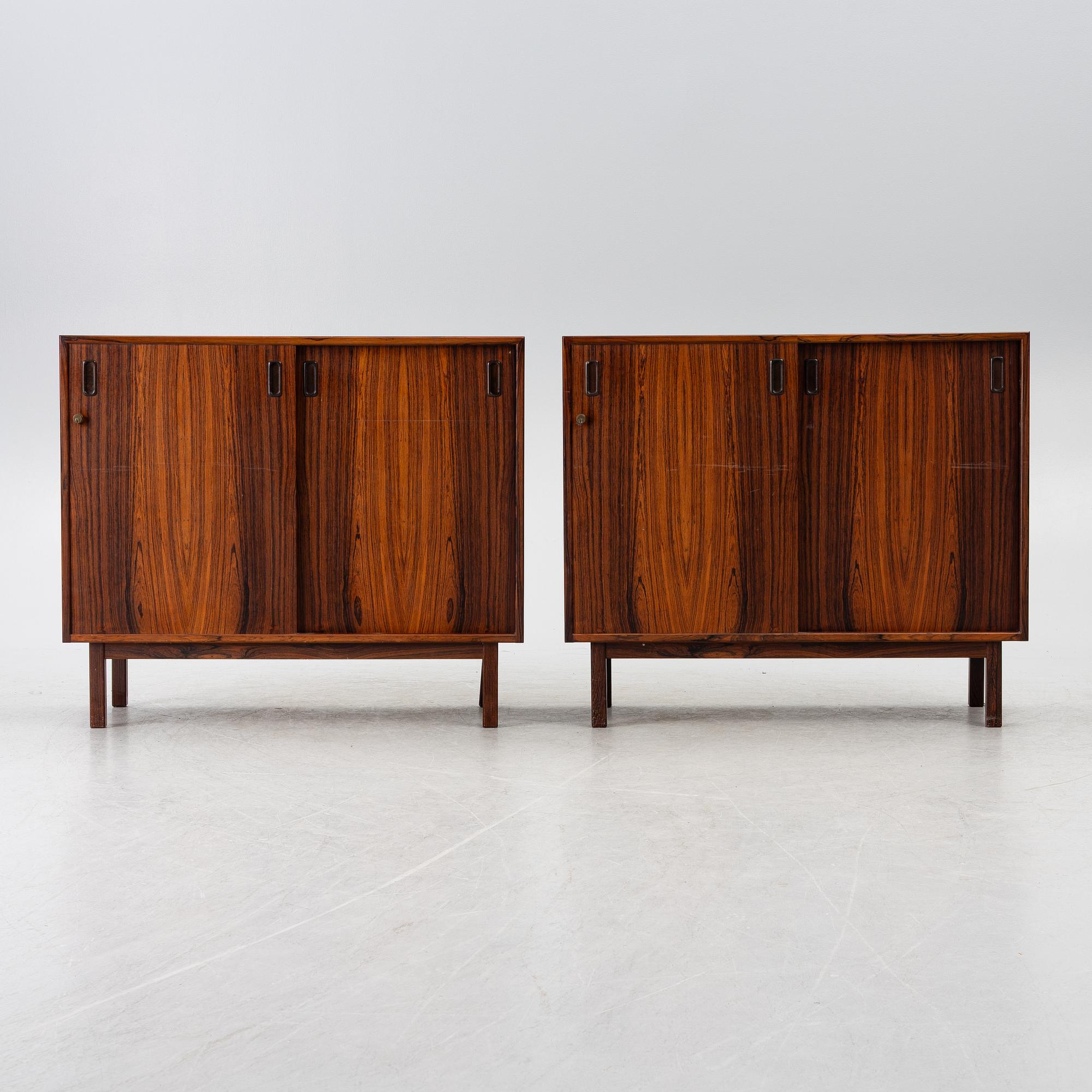 Four cabinets, Scandinavia, 1970s.