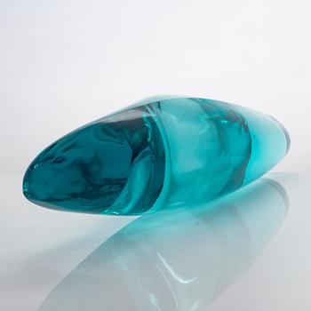 Timo Sarpaneva, glasskulptur "Orkidea Adriatico" signerad Timo Sarpaneva Studio Pino Signoretto - Murano 1999.