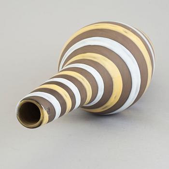 a 'Spiral' earthenware vase by Ingrid Atterberg, Upsala Ekeby.
