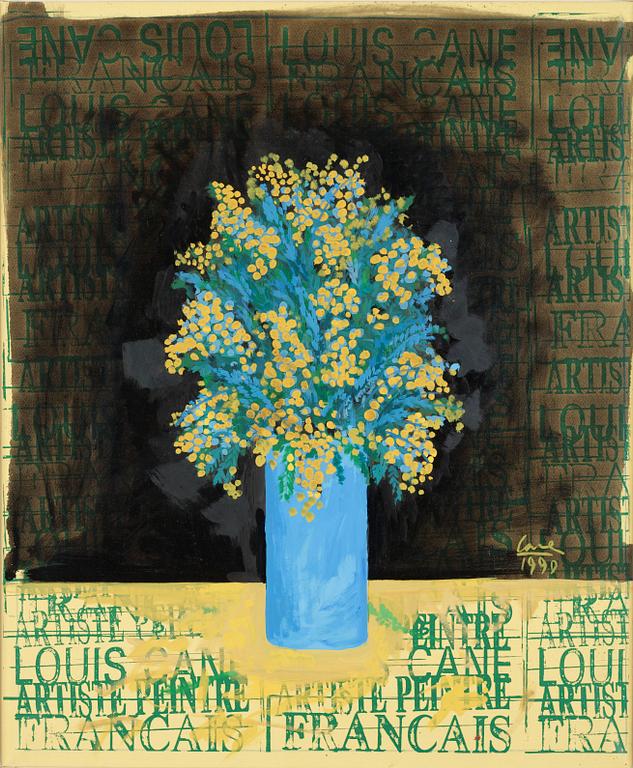 Louis Cane, Blommor i blå vas.