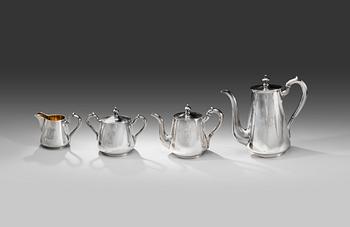 260. A FOUR-PIECE COFFEE SET. КОФЕЙНЫЙ СЕРВИЗ ИЗ ЧЕТЫРЕХ ЧАСТЕЙ.