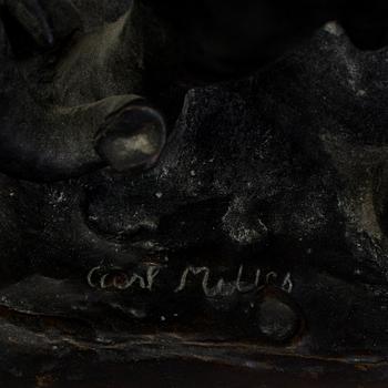 CARL MILLES, a bronze sculpture signed Carl Milles.