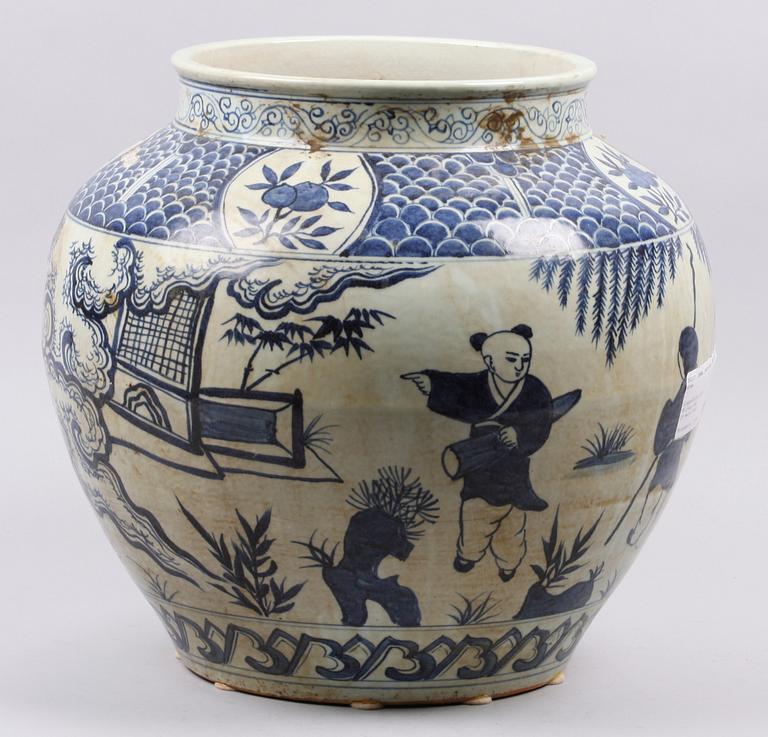 URNA, porslin, 1800-tal, Kina.