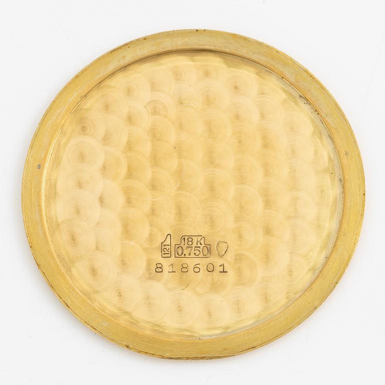 Buren, fickur, 18K guld, 42,5 mm.