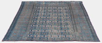 Sidentextil, sannolikt persiskt efter Mogul-förlaga, 1800-tal, ca 174 x 140 cm.