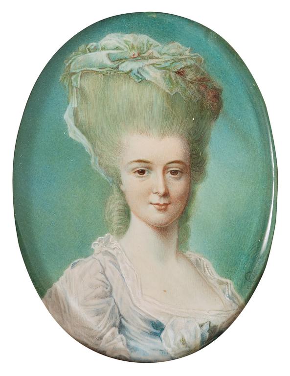 Jean Laurent Mosnier Hans krets, "Charlotte Marie De Buisser".