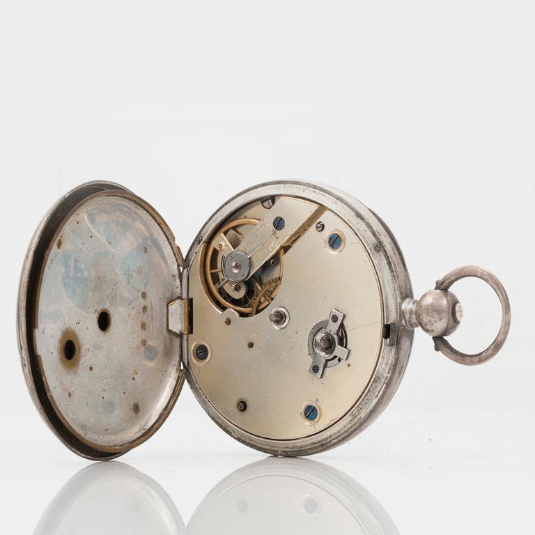 POCKET WATCH, 2 pcs, 2 movements, 1 key,