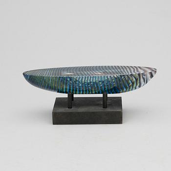 SKULPTUR, glas, Bertil Vallien, Kosta Boda, signerad.