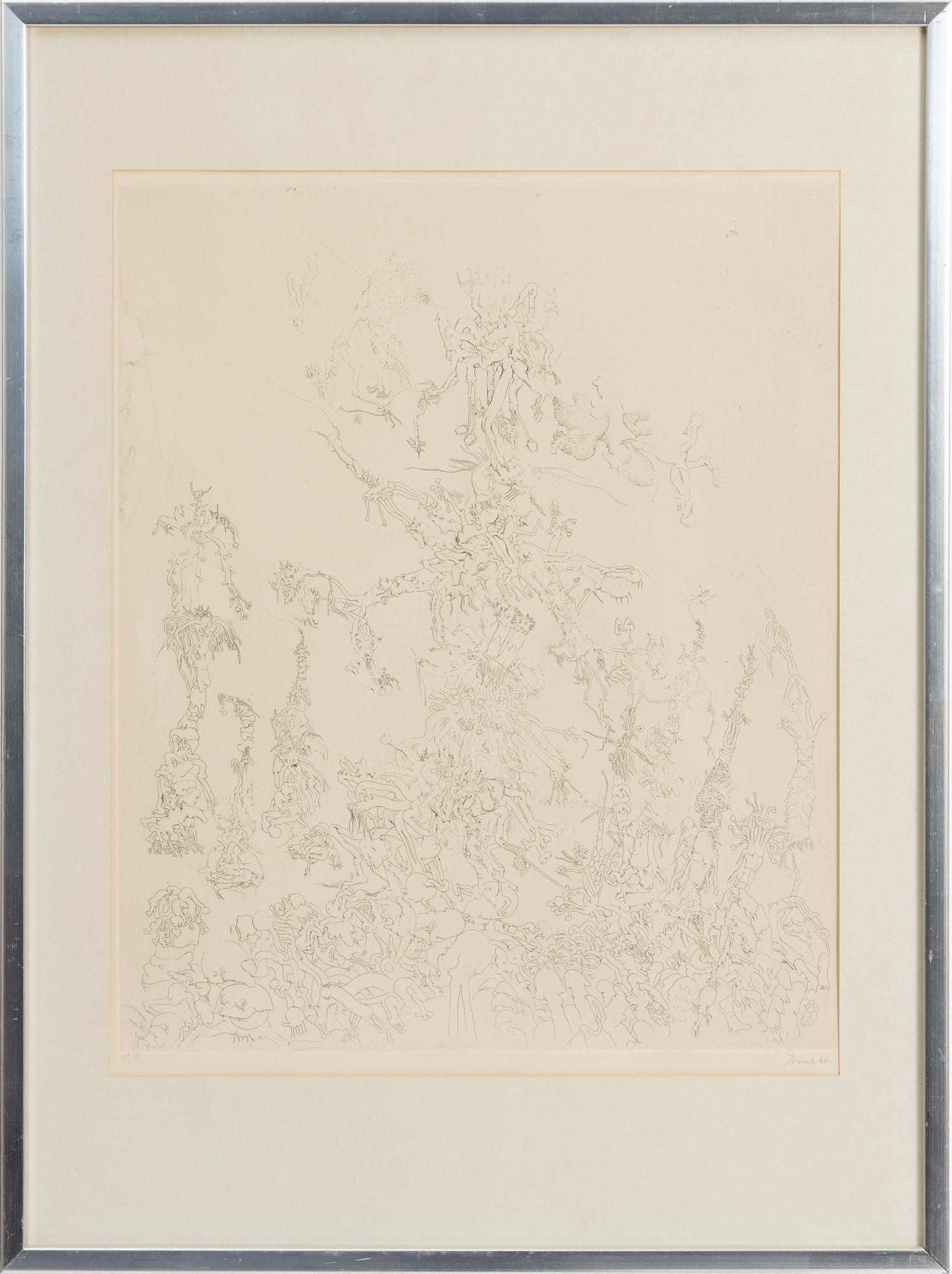 Djuric Miodrag Dado, Dado/Mirodrag Djuric, Surrealist compositions, 3 pcs.