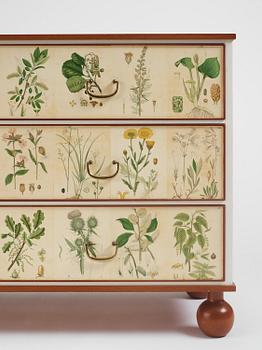 Josef Frank, a "Flora" chest of drawers, Firma Svenskt Tenn, Sweden, probably 1970s.