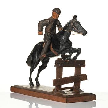 Axel Petersson Döderhultarn, Jockey on horseback.