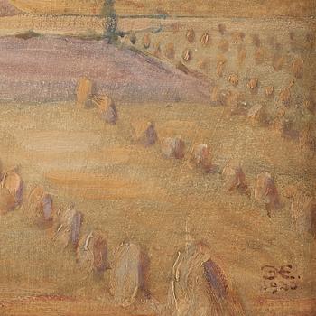 Prins Eugen, "Sädesfält mot Vättern", motiv från Örgården (Fields by lake Vättern, scene from Örgården).