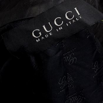 LÄDERJACKA, Gucci, italiensk storlek 40.