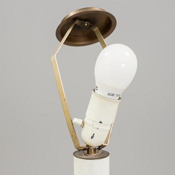 a early 20h Century brass floor lamp.