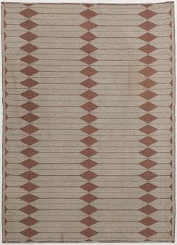 APPO HÄRKÖNEN, A 1960s flat weave wool carpet for Mattokutomo, Finland. 219 x 157 cm.