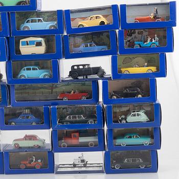 Model cars, 40 pcs, Tintin, Hergé-Moulinsart.