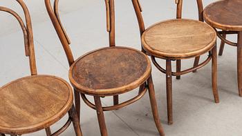 CAFÉSTOLAR, 4 st. Thonet-typ. 1900-talets första hälft.