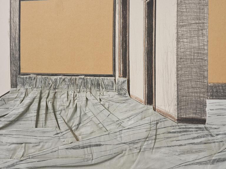 Christo & Jeanne-Claude, "Wrapped Floors, Project for Haus Lange Museum, Krefeld".