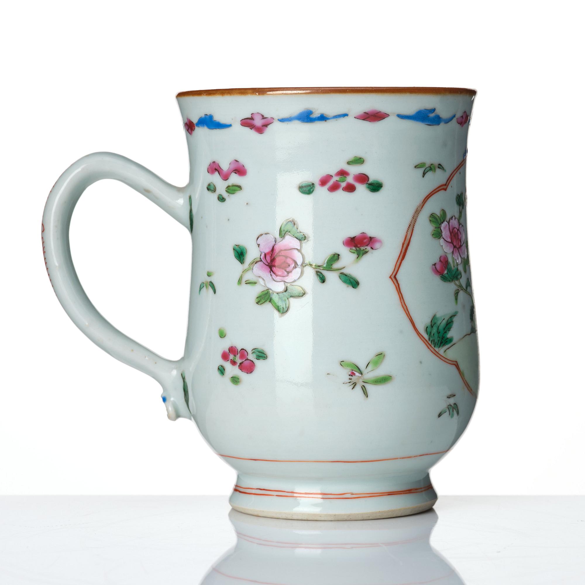 A famille rose jug, Qing dynasty, Qianlong (1736-95).