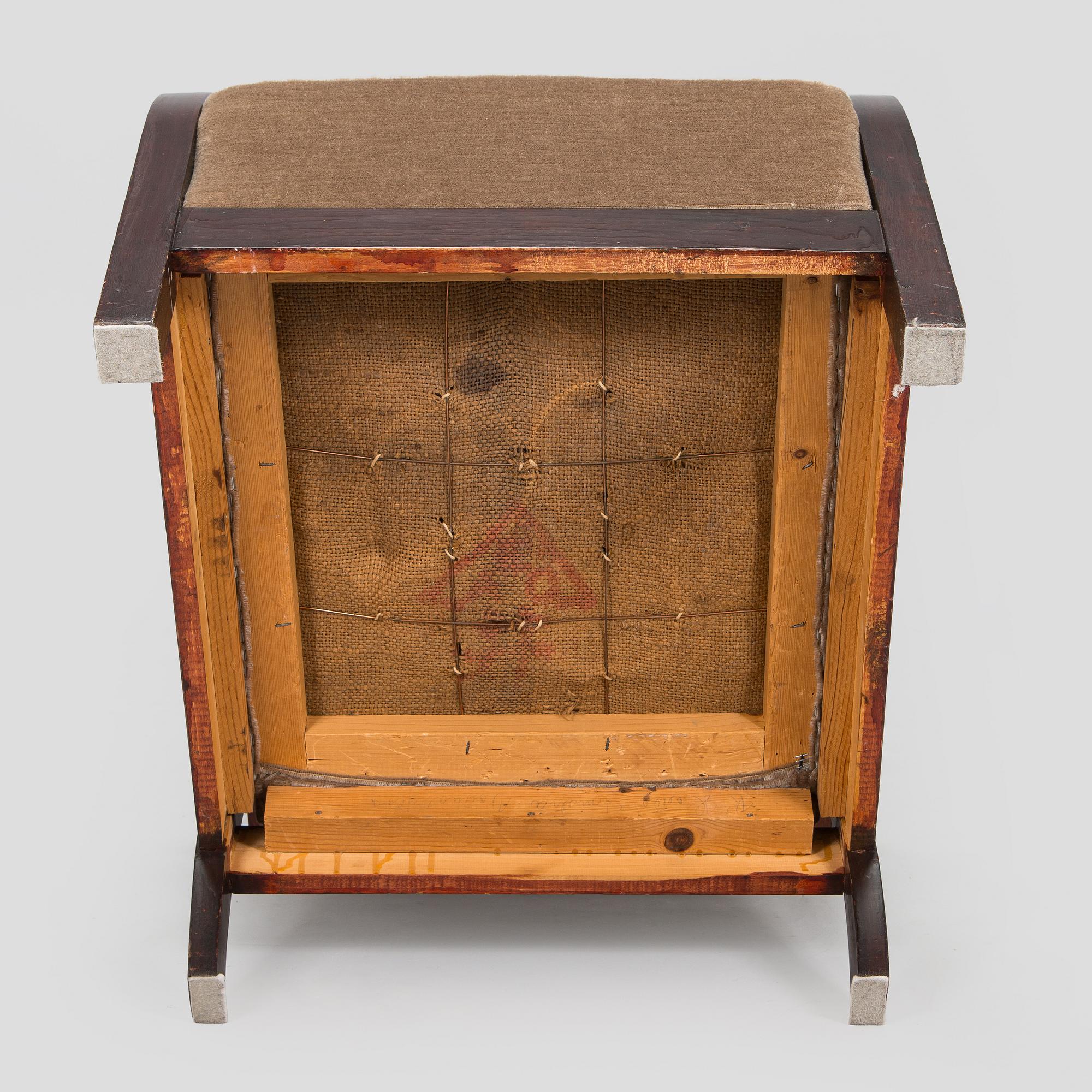 Einari Kyöstilä, a "Mainio" armchair for Asko, 1930s-40s.