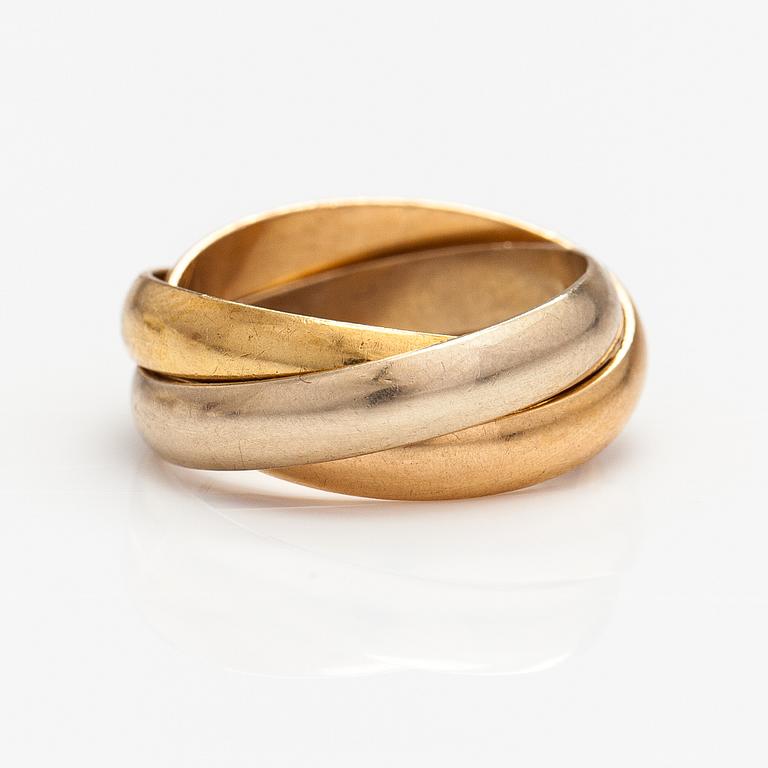 Cartier, les must de Cartier, ring "Trinity", 18K guld. Märkt Les must de Cartier, O 0796 I.
