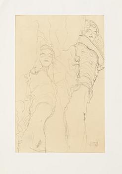 Gustav Klimt, efter, mapp Zeichnungen / Twenty-Five Drawings selected and interpreted by Alice Strobl 1964.