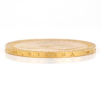 GULDMYNT, 100 Corona, Kejsarriket Österrike-Ungern, 1915. Vikt ca 33 gram.