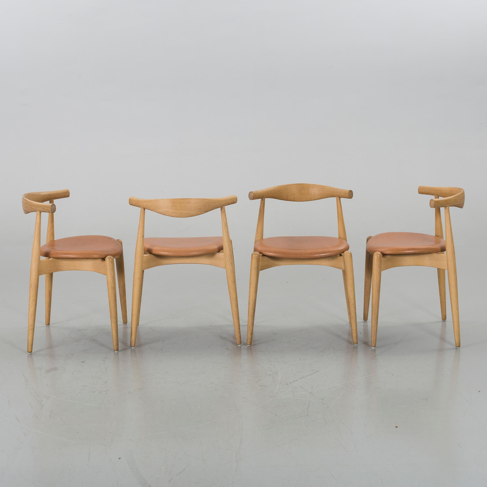 HANS J. WEGNER, stolar 6 st, "CH 20", för Carl Hansen & Søn.