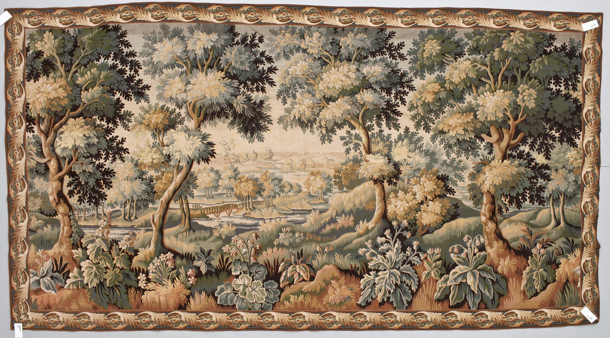 VÄVD TAPET, barockstil, 1900-tal.