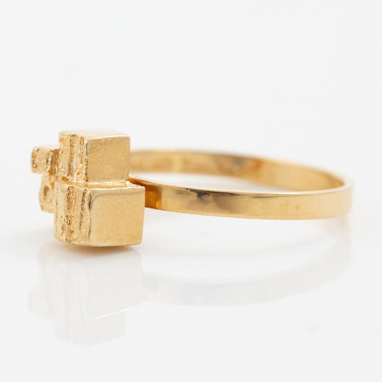 Björn Weckström, ring, 18K guld, Finland, för Lapponia.