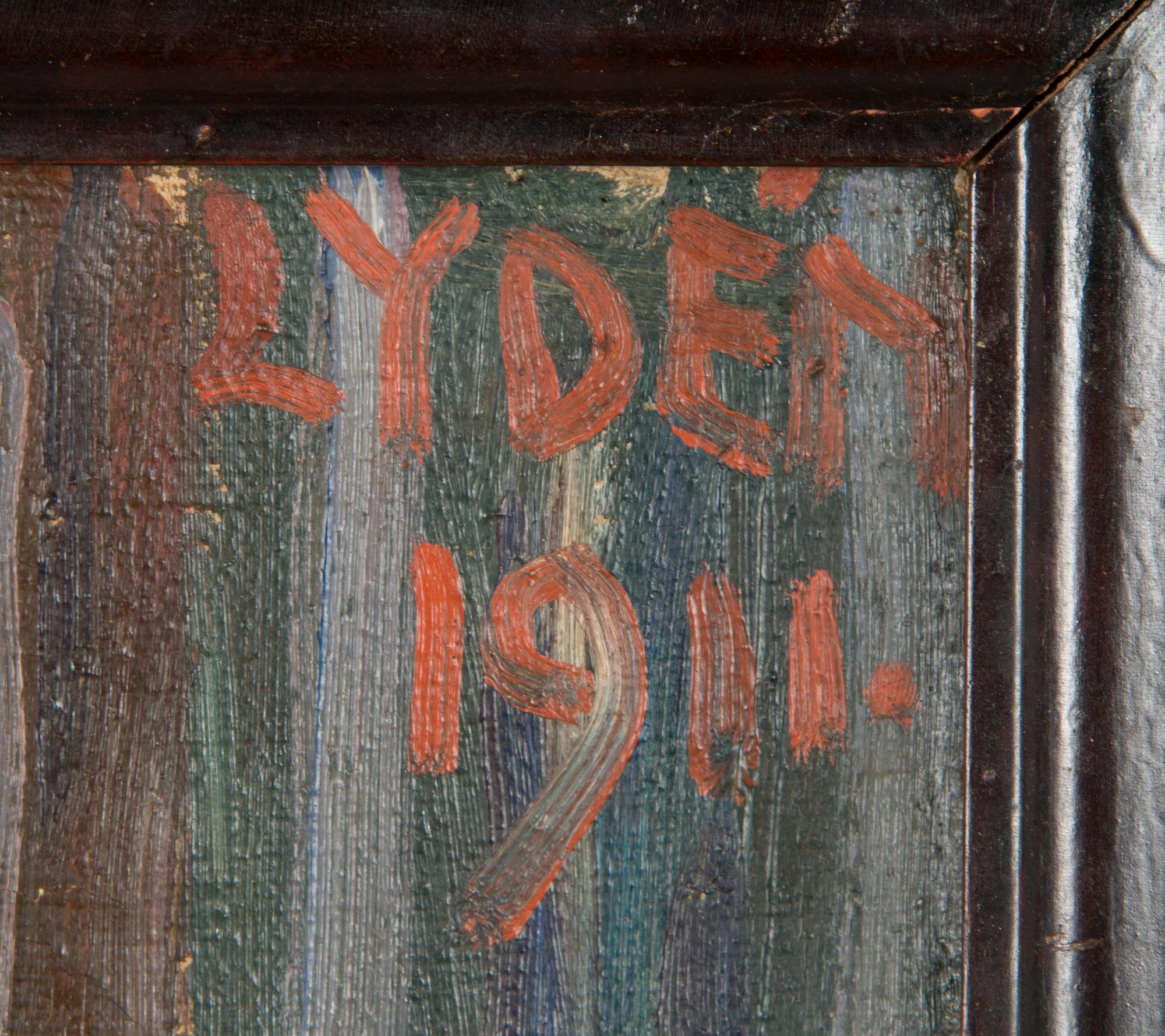 Edwin Lydén, oil on canvas, signed and dated 1911.