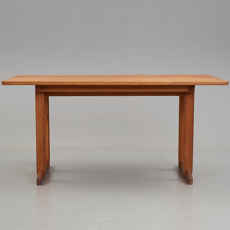 Carl Malmsten, a stained pine table, Sweden 1940's.