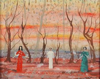 STELLAN MÖRNER, olja på pannå, sign.