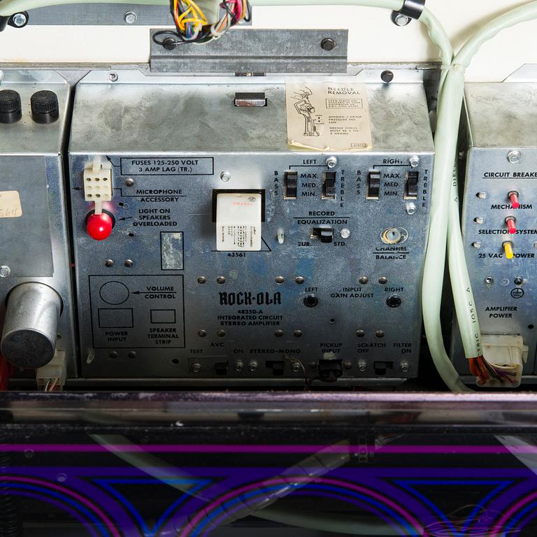 Juke box, "Rock-Ola 454", USA 1970-tal.