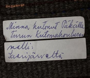 RYA, Finland 1900-tal. Ca 208x147 cm.