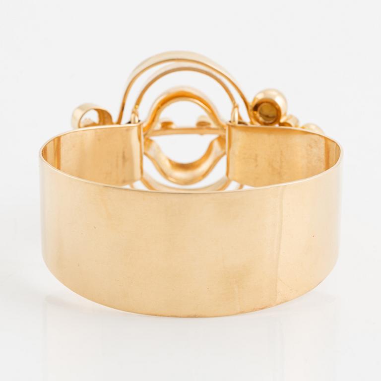 18K gold bangle, Malmö 1974.